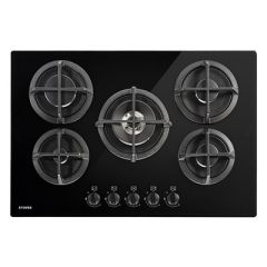 Stoves ST GTG75C Blk 75cm Gas through Glass Hob