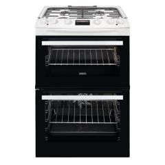 Zanussi ZCK66350WA 60cm Dual Fuel Cooker