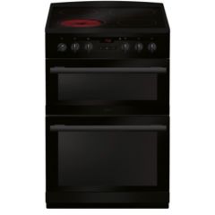 Amica AFC6550BL 60cm Freestanding Electric Double Oven with Ceramic Hob
