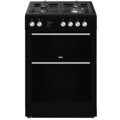 Creda C60DFDOBL 60cm Freestanding Dual Fuel Double Oven Cooker