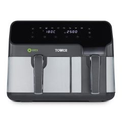 Tower T17099 Eco Duo Air Fryer Grey Digital 5.2L + 3.3L