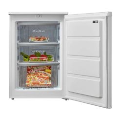 Midea MDRU129FZE01 55.3Cm Undercounter Freezer Freestanding Reversible Door Mechanical Control 83L W