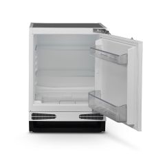 Montpellier MBUL134E Built-Under Larder Fridge, E Rated 134Ltr, Chrome Trims