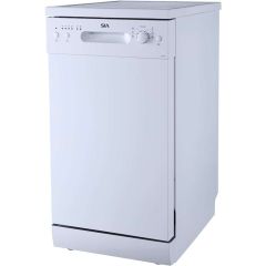 Sia SFSD45W 45Cm Slimline Freestanding Dishwasher, 9 Places