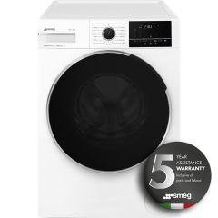 Smeg WNP84SECUK 60cm 8kg Freestanding Washing Machine, White