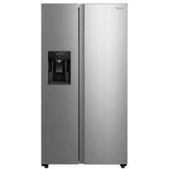 Tesla T569AFFX Side By Side Fridge Freezer - Inox